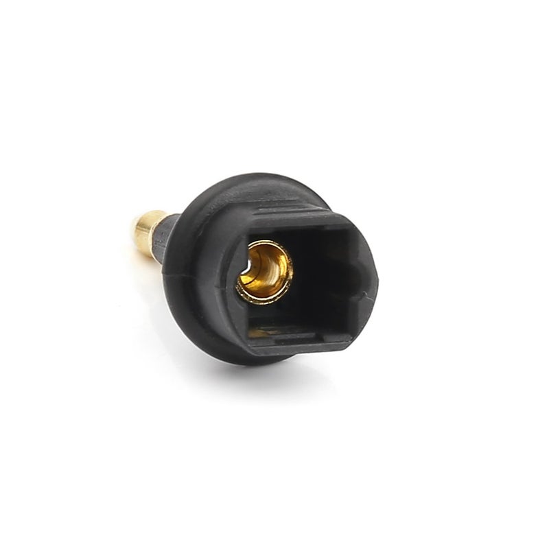 MOBOREST Digital Fiber Optic Toslink to 3.5mm Jack (Mini Toslink) Plug Adaptor Digital Optical for Audio (2Pack) - Image 4